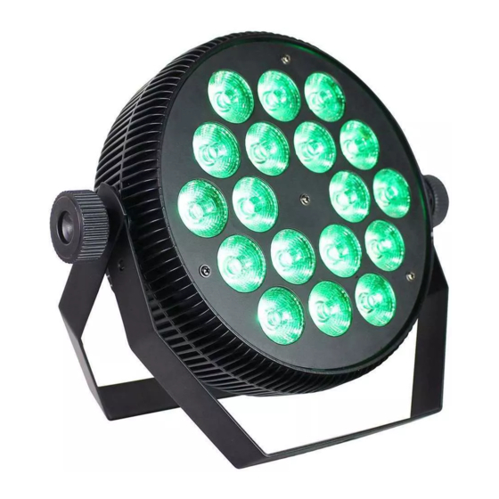 Power lighting PAR SLIM 18x10W QUAD Manuel D'utilisation