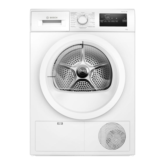 Bosch WTH85200FG Manuel D'utilisation Et Notice D'installation