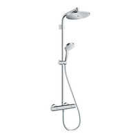 Hansgrohe Croma Showerpipe Top 220 1jet 27368000 Mode D'emploi / Instructions De Montage