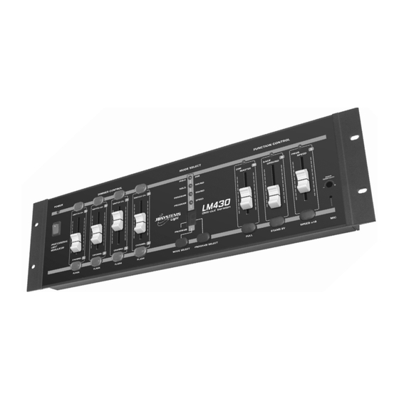 JB Systems Light LM430 Mode D'emploi