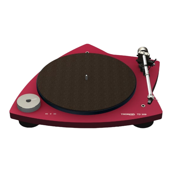 THORENS TD 309 Mode D'emploi