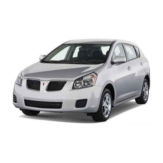 Pontiac Vibe 2010 Manuels