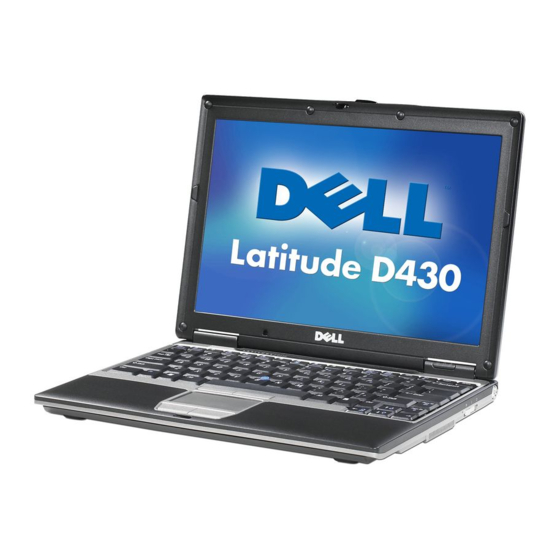 Dell Latitude D430 Guide D'utilisation