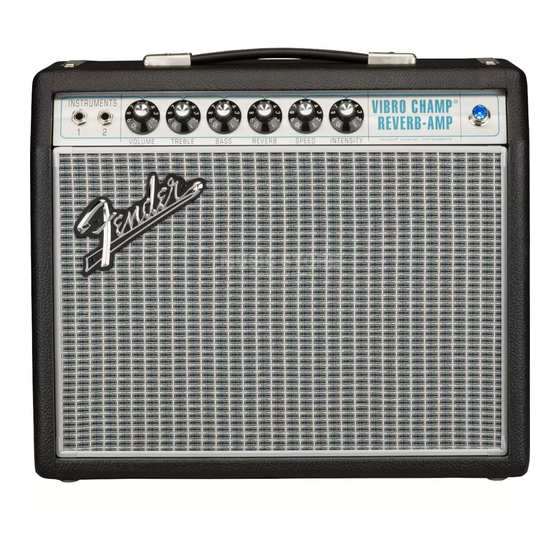 Fender VIBRO CHAMP Mode D'emploi