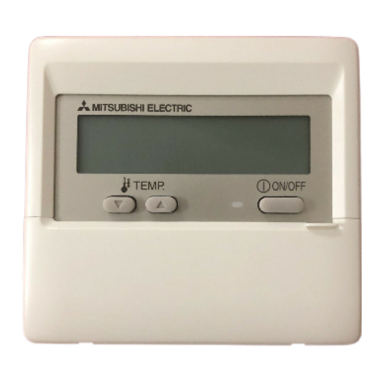 Mitsubishi Electric PAR-W21MAA Mode D'emploi