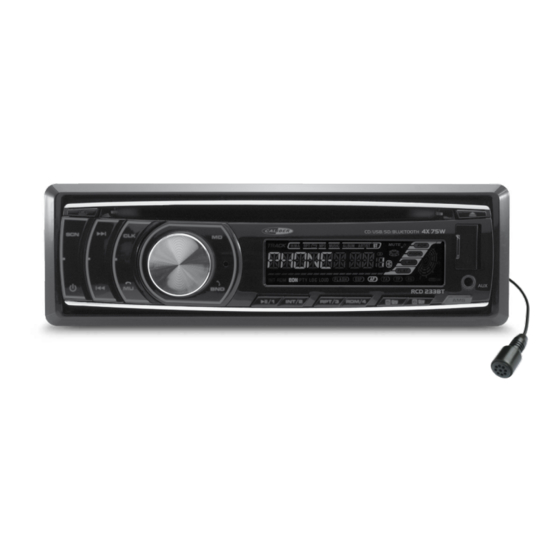 Caliber RCD 233BT Guide De Démarrage Rapide