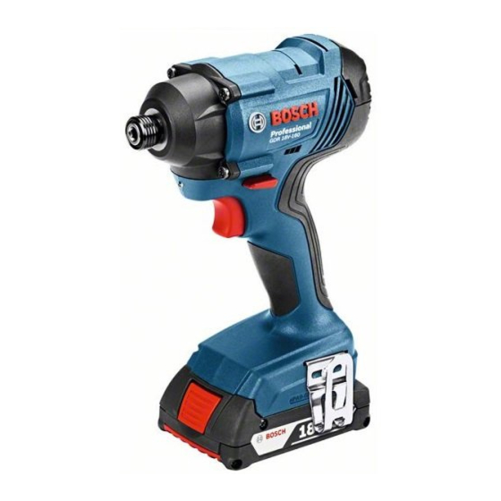 Bosch GDR 18 V-160 Professional Notice Originale