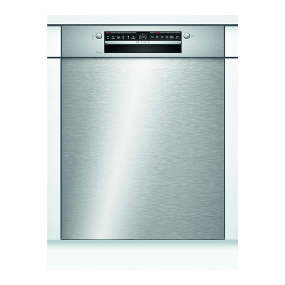Bosch SMU4HTS31E Manuel D'utilisation