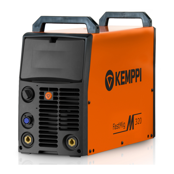 Kemppi FastMig M 320 Manuel D'utilisation