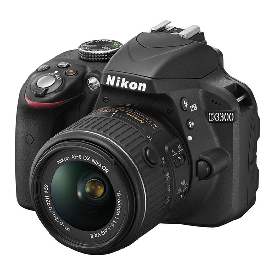 Nikon D3300 Manuel D'utilisation