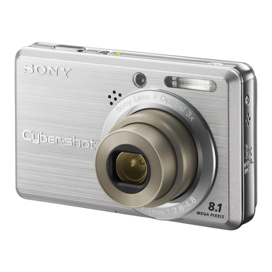 Sony Cyber-shot DSC-S750 Mode D'emploi