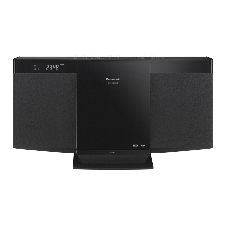 Panasonic SC-HC25 Mode D'emploi