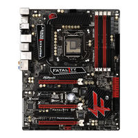 Asrock Fatal1ty Z77 Performance Serie Mode D'emploi