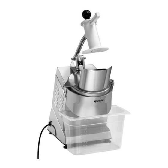 Bartscher GMS600 Notice D'utilisation