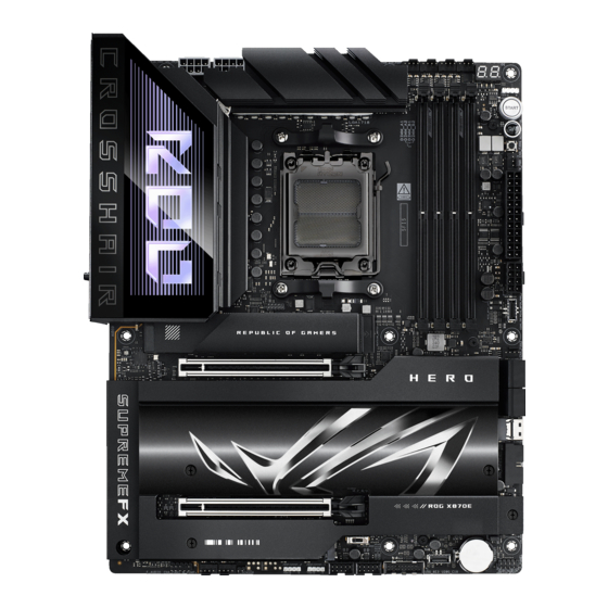 Asus ROG CROSSHAIR X870E HERO Mode D'emploi