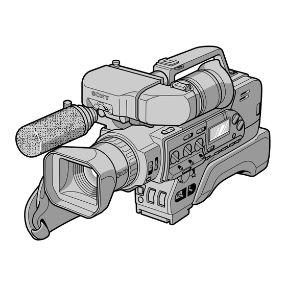 Sony DCR-CX9000E Mode D'emploi