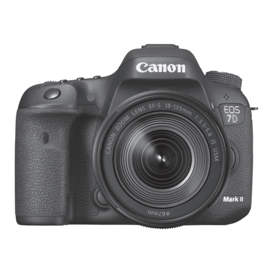 Canon EOS 7D Mark II Mode D'emploi