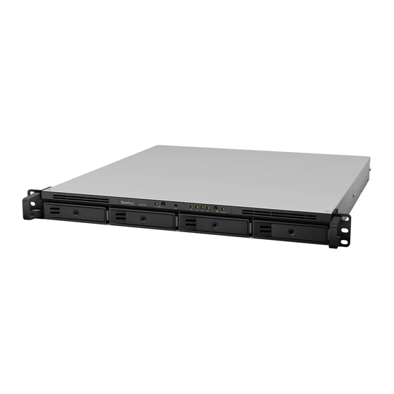 Synology RackStation RS818RP plus Guide D'installation Matérielle