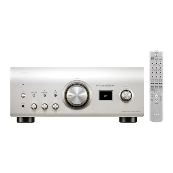 Denon PMA-3000NE Manuel De L'utilisateur