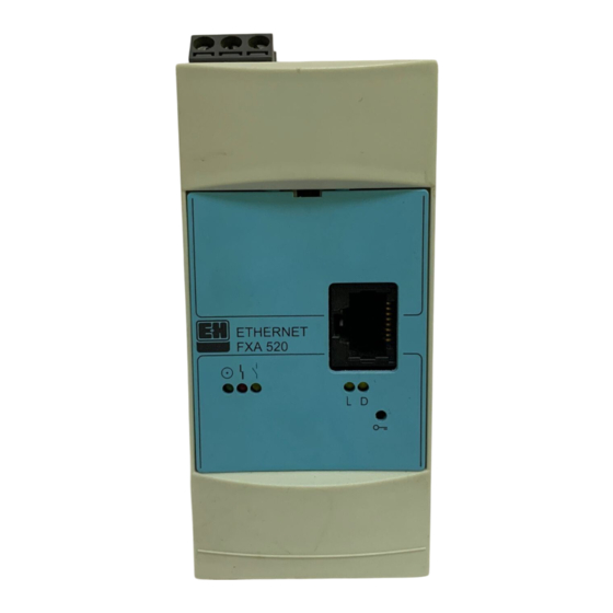 Endress+Hauser Fieldgate FXA520 Manuel De Mise En Service