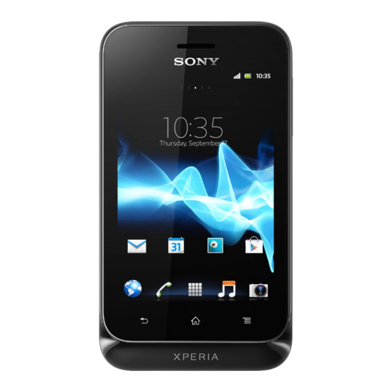 Sony XPERIA ST21i2 Manuel De L'utilisateur