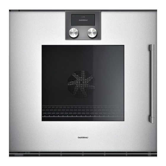 Gaggenau BOP 241 Notice D'utilisation