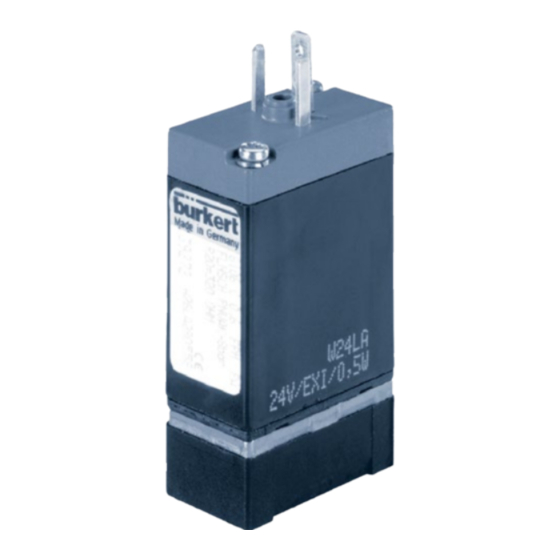 Burkert PTB 01 ATEX 2175 Manuel D'utilisation