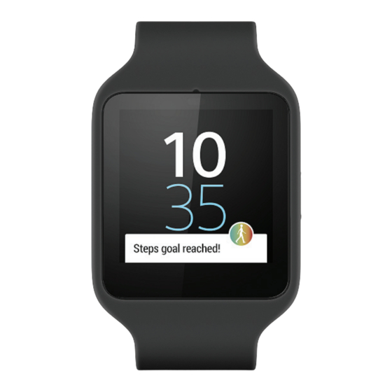 Sony SmartWatch 3 SWR50 Guide De L'utilisateur