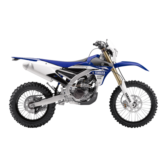 Yamaha WR250F 2017 Manuel D'atelier Du Proprietaire