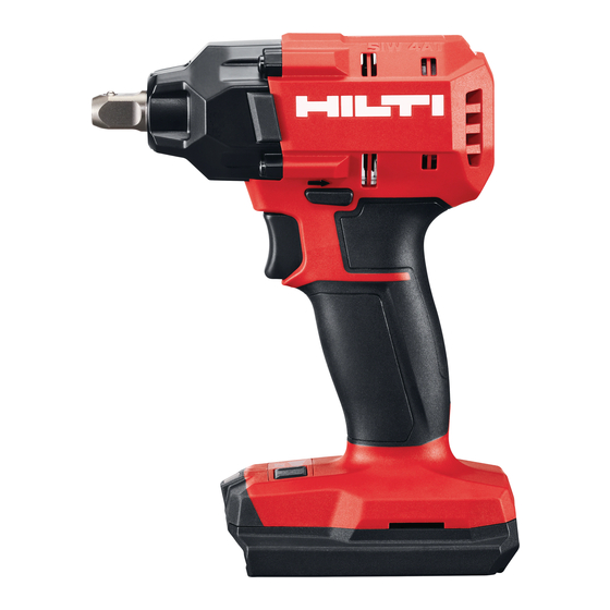 Hilti SIW 4AT-22 Mode D'emploi Original