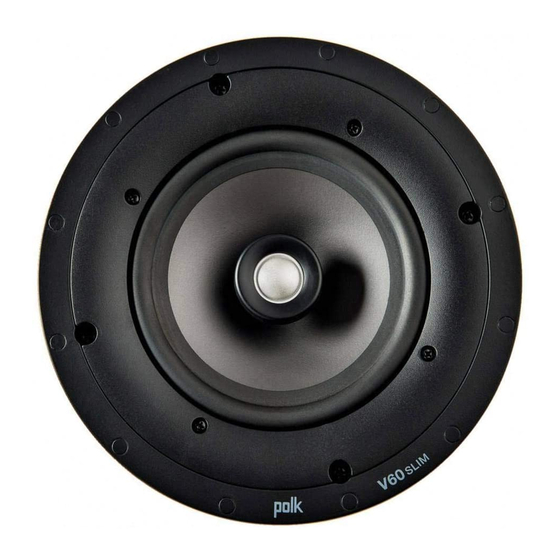 Polk Audio LCi Serie Mode D'emploi