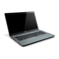 Acer Aspire E1-771G Manuel D'utilisation