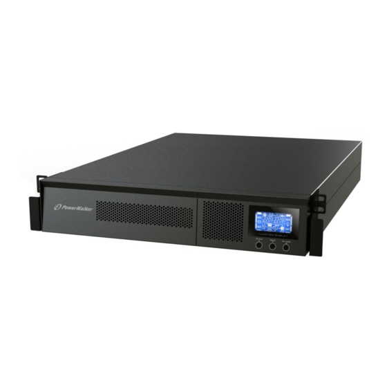 PowerWalker VFI 1000RM LCD Manuel D'usage