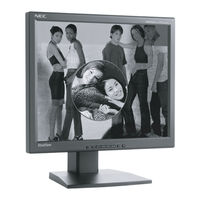 NEC MultiSync LCD1855NX Mode D'emploi