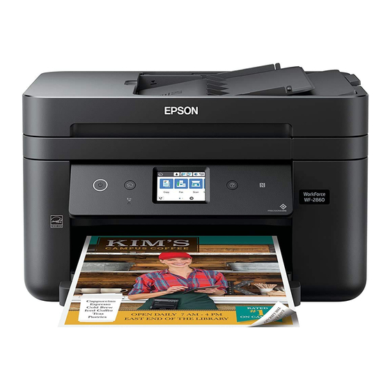 Epson WF-2860 Guide D'installation