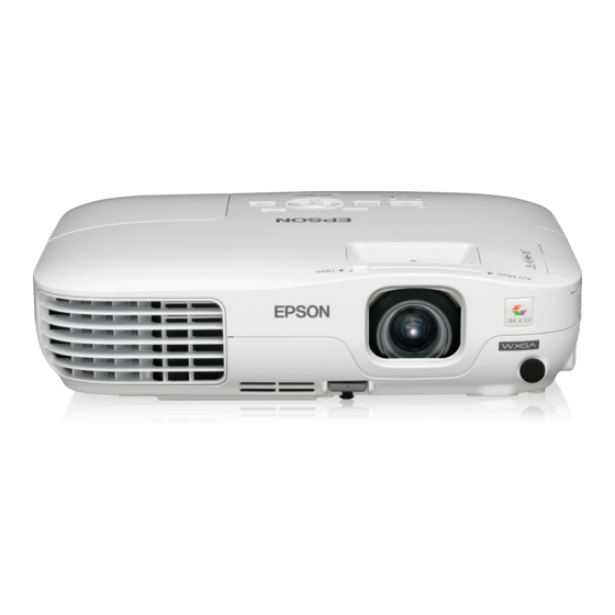 Epson EB-W10 Guide De L'utilisateur