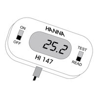 Hanna Instruments HI 147-00 Manuel D'utilisation