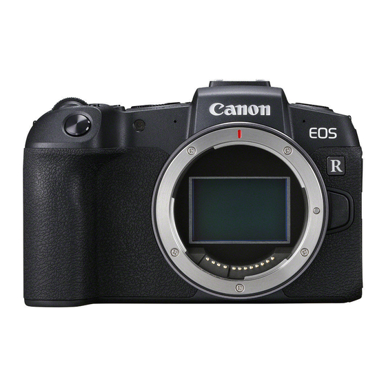 Canon EOS RP Guide D'utilisation Avancée