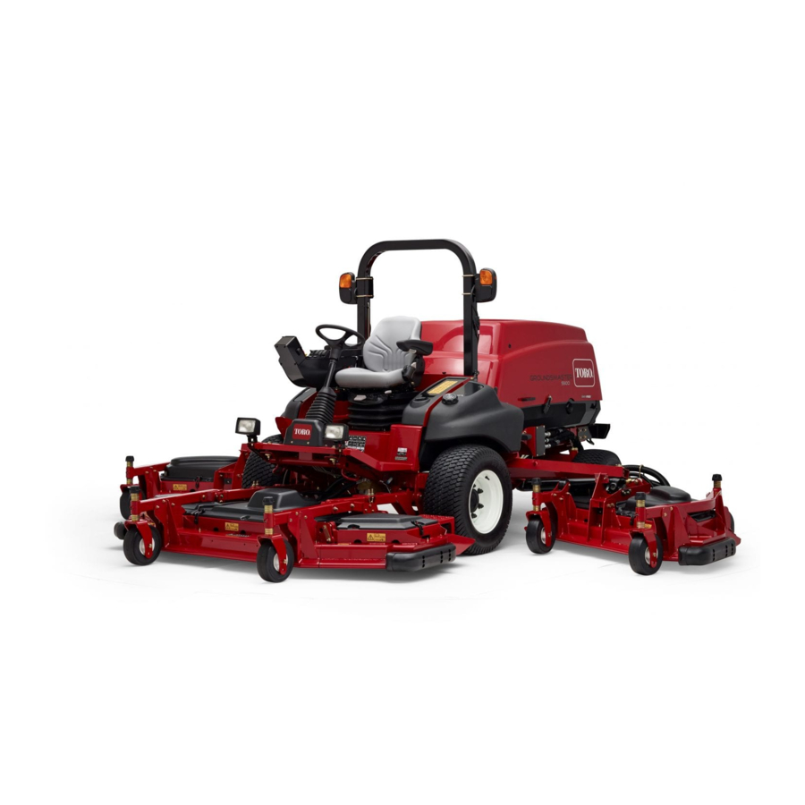 Toro Groundsmaster 5900 Manuel De L'utilisateur