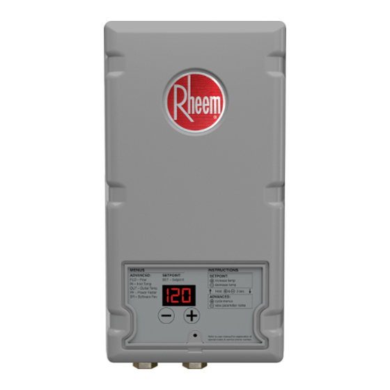 Rheem RTEH1812 Guide D'installation