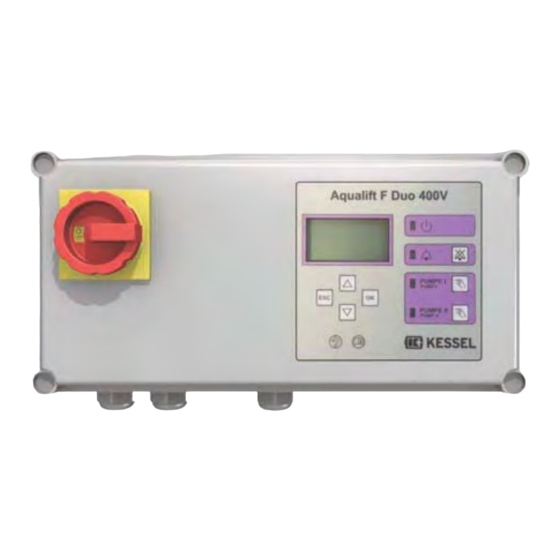 Kessel Aqualift F Comfort 400V Instruction Pour Le Montage