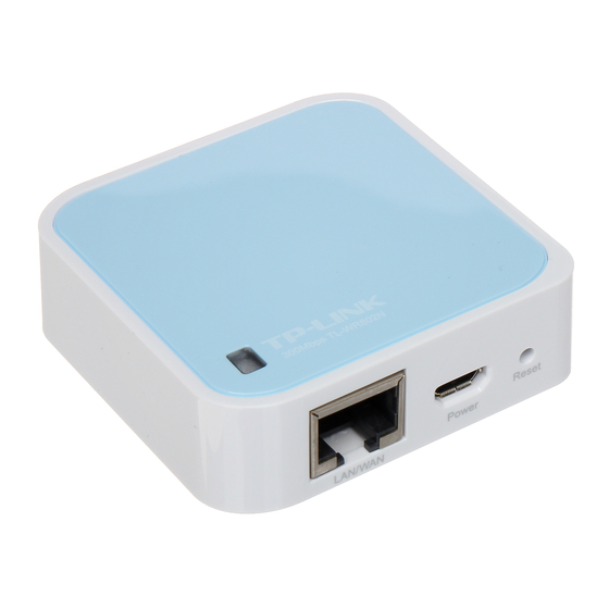 TP-Link TL-WR802N Mode D'emploi