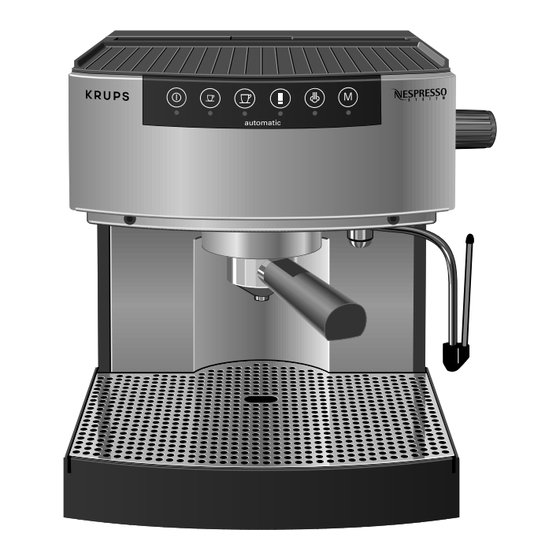 Krups Nespresso System Programatic Mode D'emploi