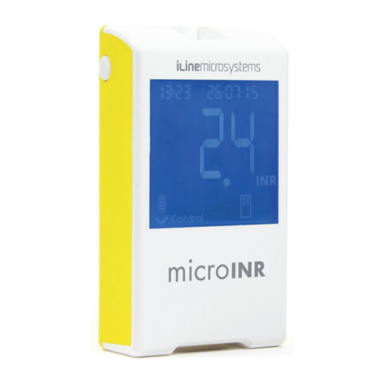 iLine microsystems microINR Instructions D'utilisation