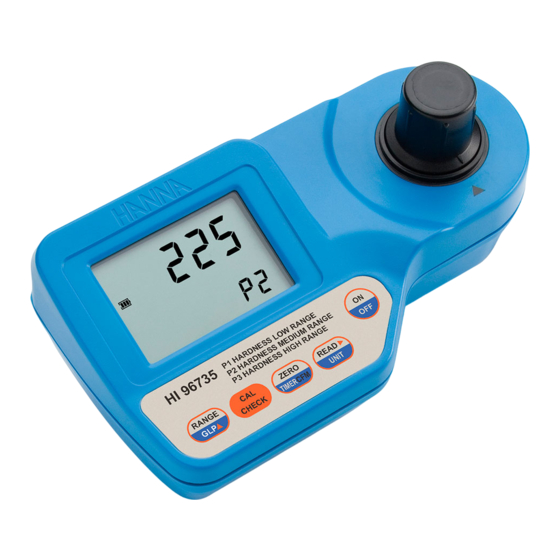 Hanna Instruments HI 96735 Manuel D'utilisation