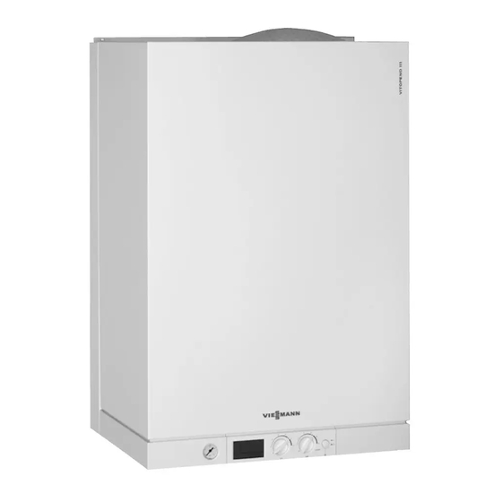 Viessmann VITODENS 111-W Notice D'utilisation Pour L'utilisateur