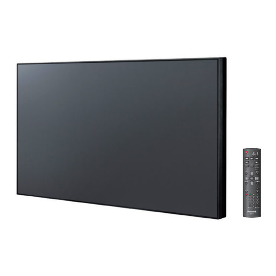 Panasonic TH-55LFV9U Mode D'emploi