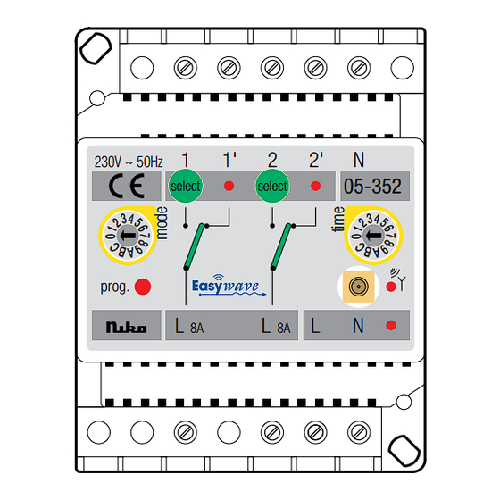 Niko Easywave 05-351 Mode D'emploi