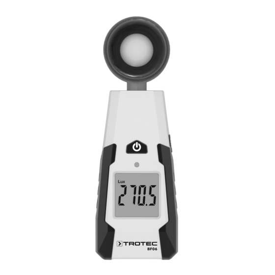 Trotec BF06 Manuel D'utilisation