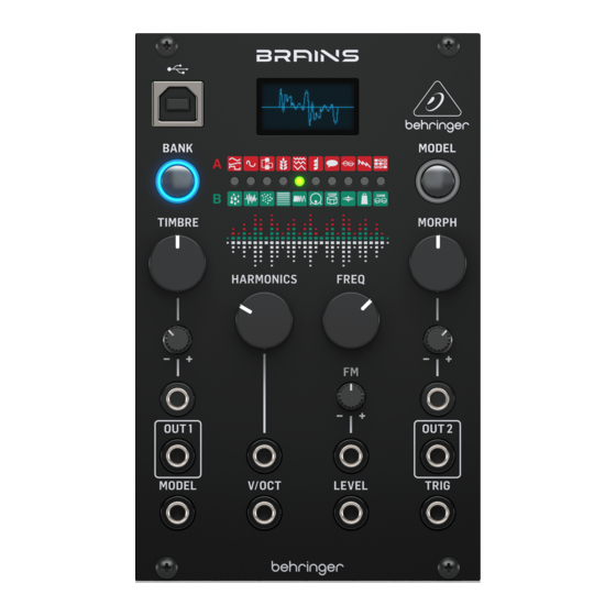 Behringer BRAINS Guide Rapide